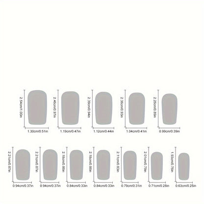 Glittering Star White Edge French Nail Stickers Glitter False Nail Stickers High-end Wearable Nails