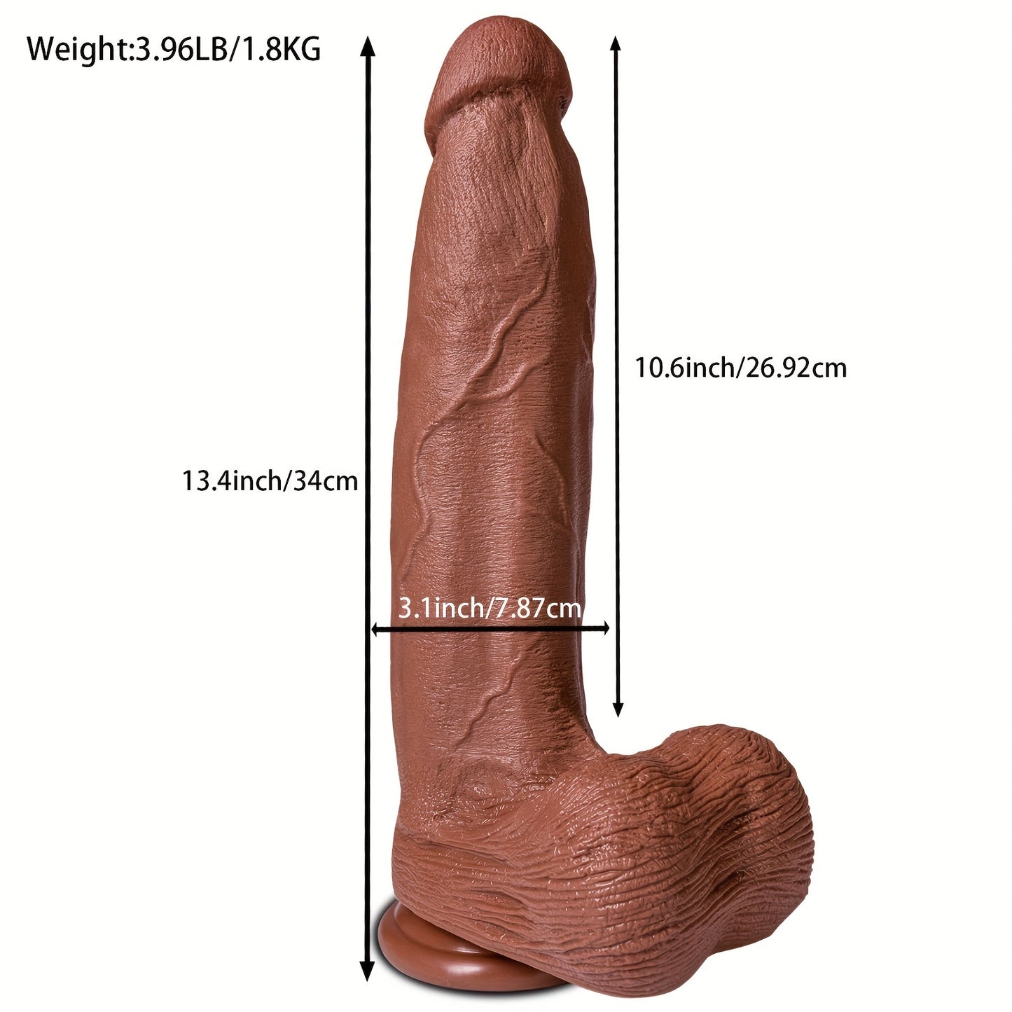 1pc 13.4in Simulation Liquid Silicone Dildo, Makeup Blue Rib Like Skin Fake Penis, Plus Size Dildo, Medium And Advanced Lovers, Sex Toys For Men And Women, G-spot Anal Plug Available