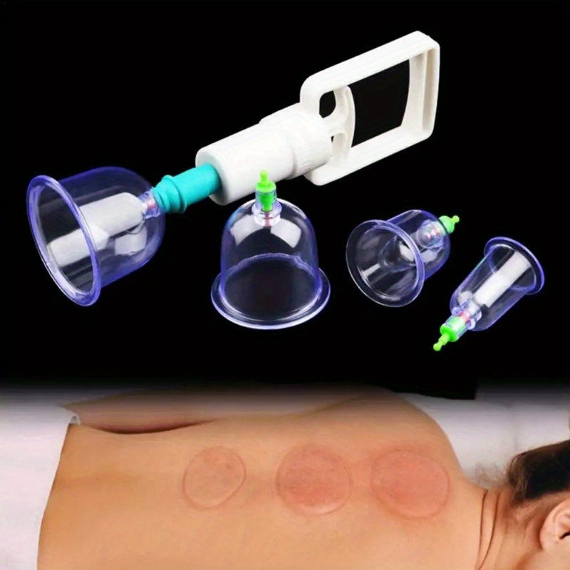 10PCS Beauty And Personal Care Tools And Accessories Vacuum Cupping Sets With Pumping Gun Suction Cups Back Massage Body Cup Detox Anti Cellulite Therapy Cans Healthy Care Jars