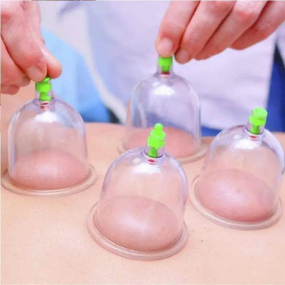 10PCS Beauty And Personal Care Tools And Accessories Vacuum Cupping Sets With Pumping Gun Suction Cups Back Massage Body Cup Detox Anti Cellulite Therapy Cans Healthy Care Jars