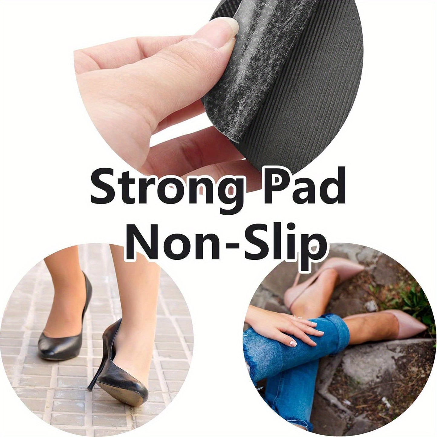 Heel Protector Pads | Non-Slip, Durable Rubber Cushions for Forefoot Comfort & Sole Protection | 20/30/50/60pcs