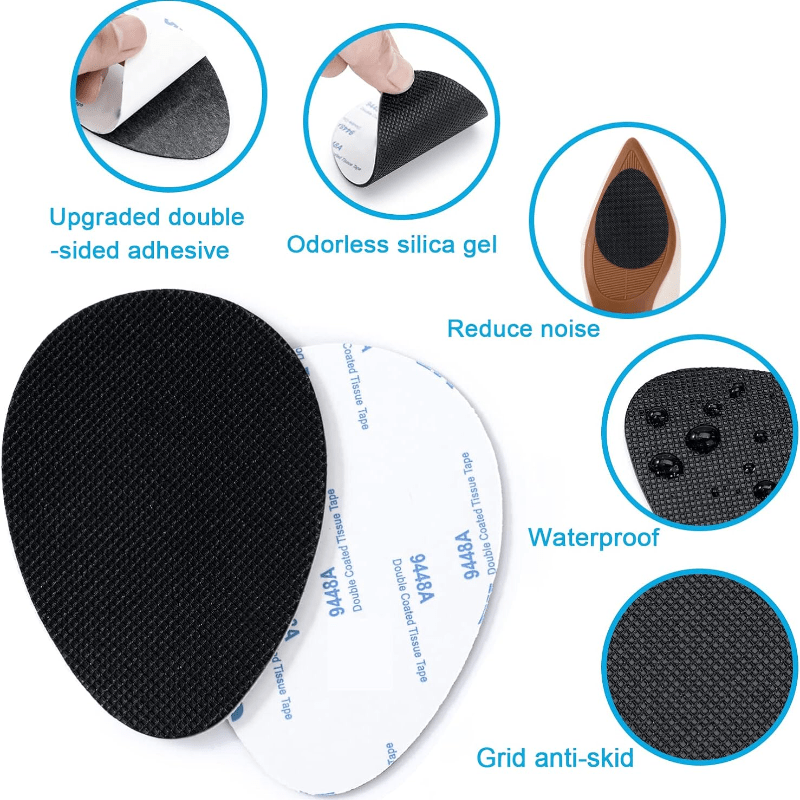 Heel Protector Pads | Non-Slip, Durable Rubber Cushions for Forefoot Comfort & Sole Protection | 20/30/50/60pcs