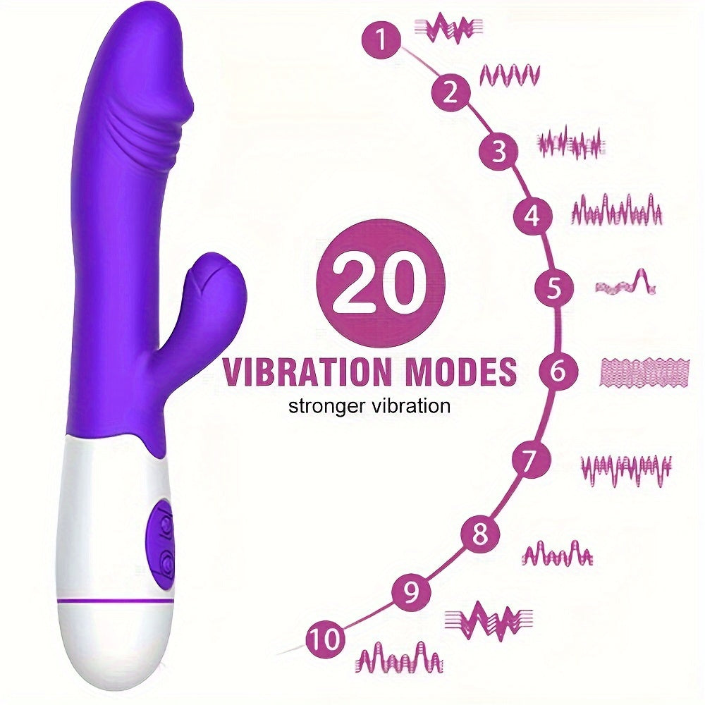 Rabbit Vibrator Dildo G-Spot Massager 20 Speeds Sex Toys For Men Women Couples