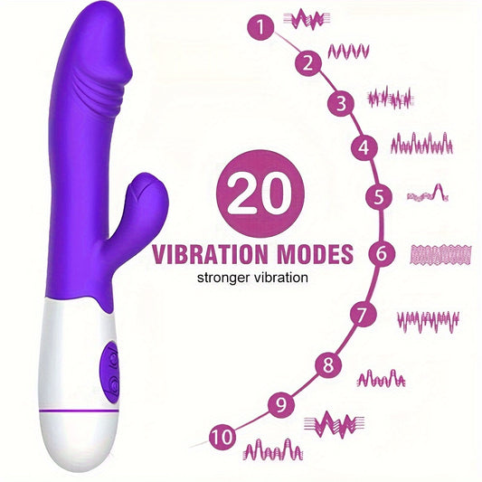 Rabbit Vibrator Dildo G-Spot Massager 20 Speeds Sex Toys For Men Women Couples