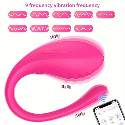 1pc Wireless Vibrating Egg, Long-Range Control Via App, Rechargeable Via USB, Silicone Stimulator For Women And Couples, Kegel Exercise Toy