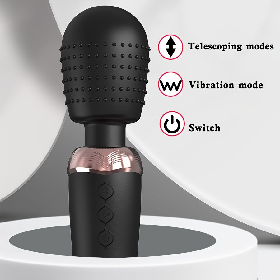 1pc Thrust Vibrator Powerful 2 Motors Fast Thrusting And Dildos Vibrator, Silicone Large Size Wand G-Spot Massager Sex Toy Couple Stimulator For Adults