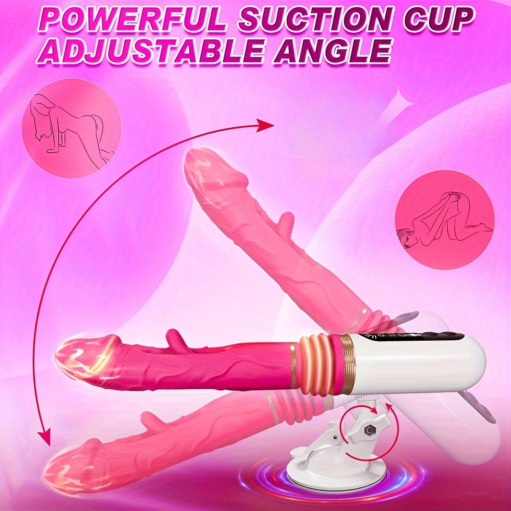 5 Powerful Thrusting Modes: USB Fast Charging Adult Toy with 3 Ergonomic Grips and 39°C Heating