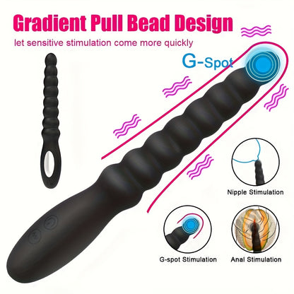 1pc Rechargeable Anal Ball Anal Vibrator with 10 Vibration Modes, G Spot Vagina Vibrator Anal Plug for Prostate Massage, Anal Beads for Men Women Couples SM Near Adults - High-Quality Sex Toys