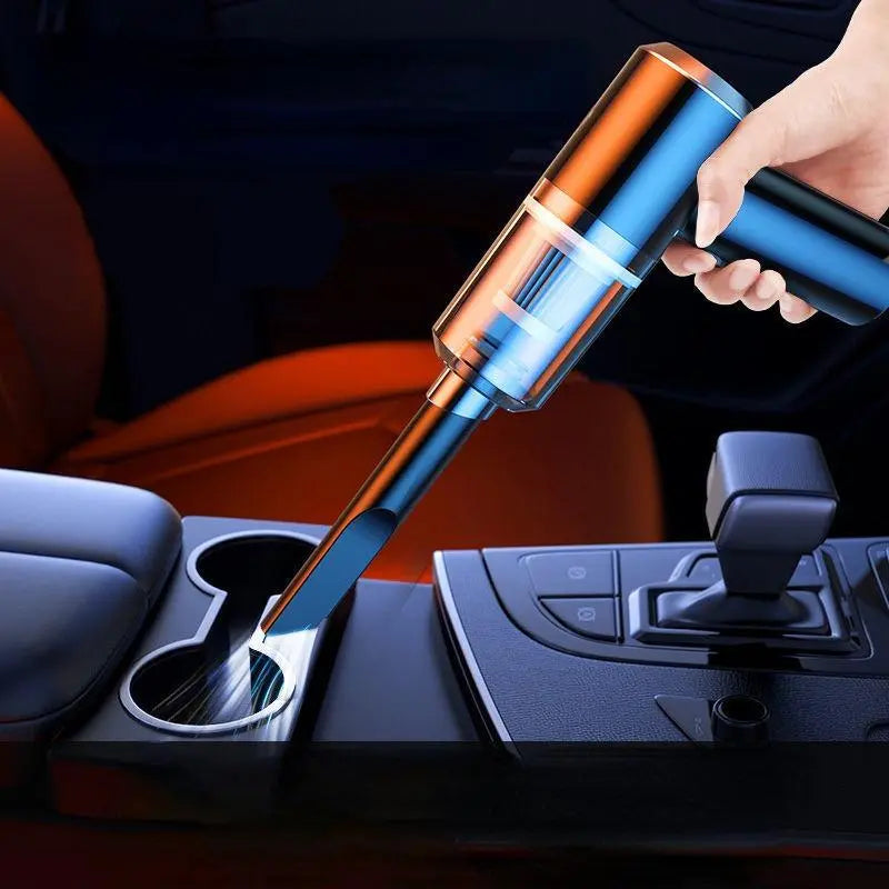 Portable Mini Handheld Vacuum Cleaner, 1 Piece Multipurpose 3000Pa Car Home Dual Use Cordless Vacuum Cleaner