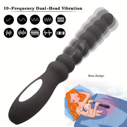 1pc Rechargeable Anal Ball Anal Vibrator with 10 Vibration Modes, G Spot Vagina Vibrator Anal Plug for Prostate Massage, Anal Beads for Men Women Couples SM Near Adults - High-Quality Sex Toys