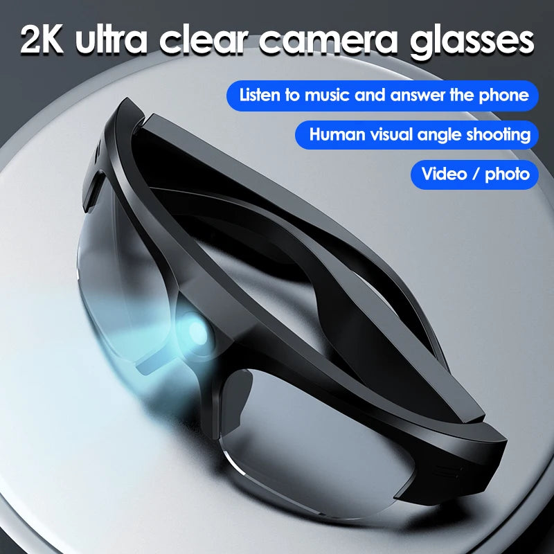 4K High-Definition Glasses Camera, Bicycle Dash Cam, Mini Sports Glasses Camera, Polarized Sunglasses, Bluetooth Glasses