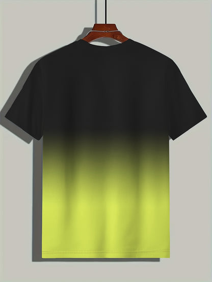 Men's Color Block Note Graphic Print T-shirt