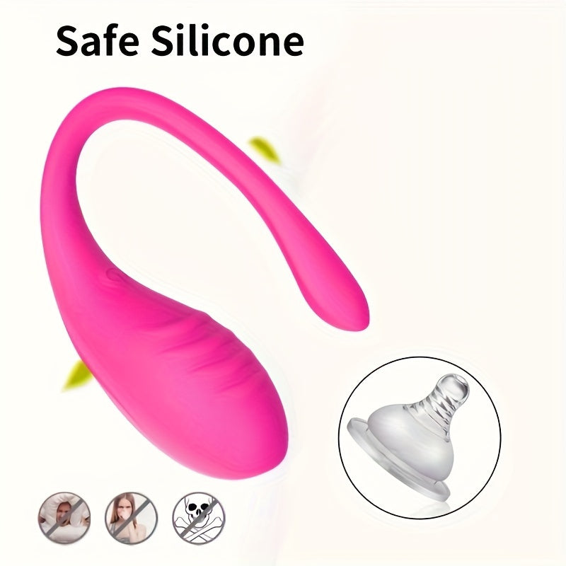 1pc Wireless Vibrating Egg, Long-Range Control Via App, Rechargeable Via USB, Silicone Stimulator For Women And Couples, Kegel Exercise Toy