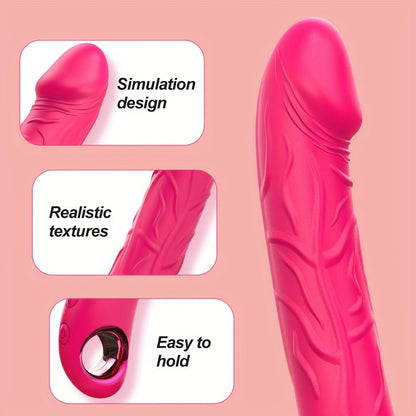 1pc Realistic penis female simulation stick masturbator telescopic massage stick G spot vibrator anal massage silicone electric masturbator adult sex toys sex toys