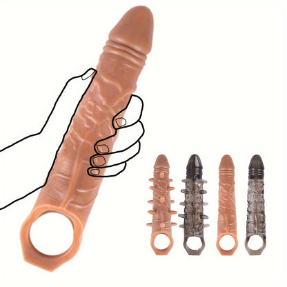 Realistic Textured Liquid Silicone Adult Toy: No Battery, Waterproof, Wireless, and Easy to Use