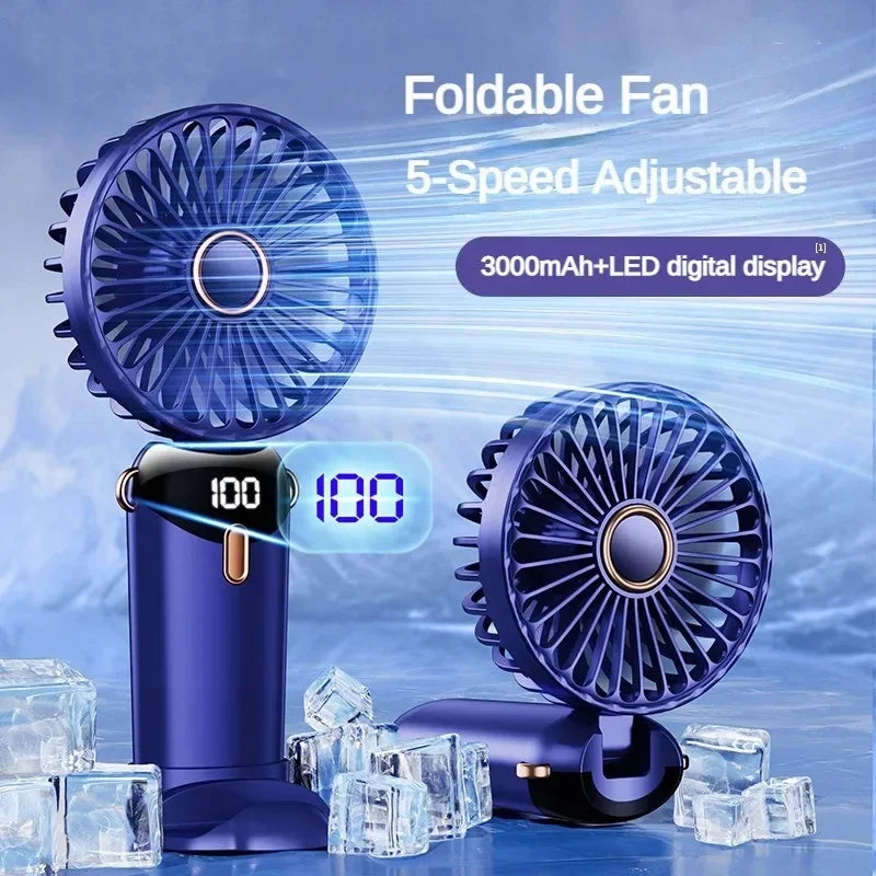 Electric Fan Portable Air Conditioner Mini Cooler Rechargeable Neck Fans