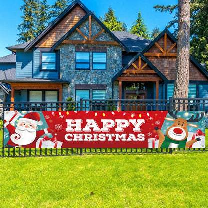 Merry Christmas Decorations Outdoor Banner™