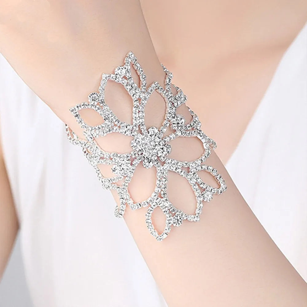 Rhinestone™ Flower Charm Bracelets