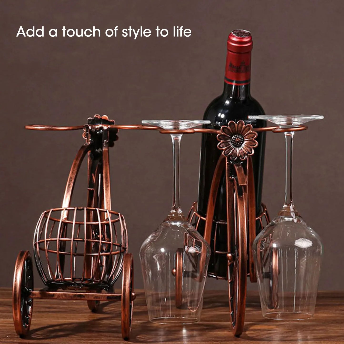 Metal Wine Rack Vintage