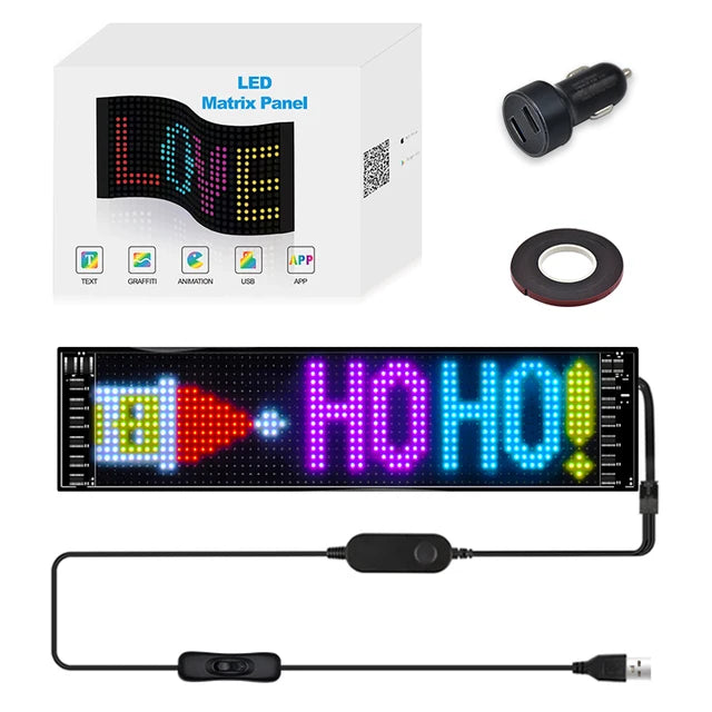 LED Matrix Pixel Panel ,USB 5V Flexible Addressable Text Animation Display