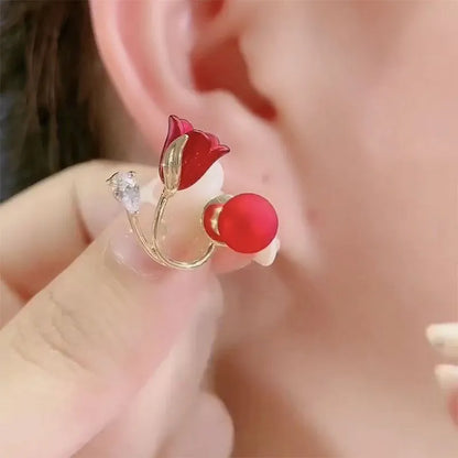 Tulip Flower Stud Earrings™