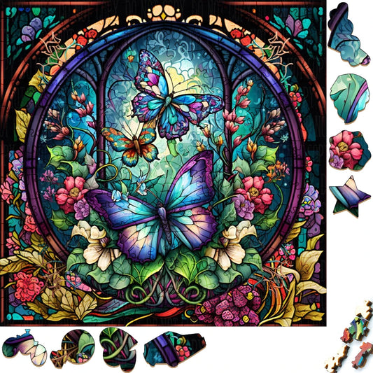 Wooden Puzzles butterfly Art Decoration