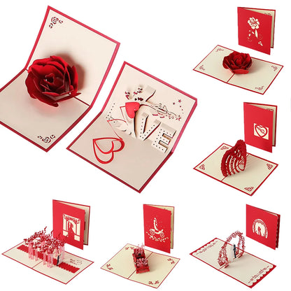 3D Pop UP Greeting Cards Love