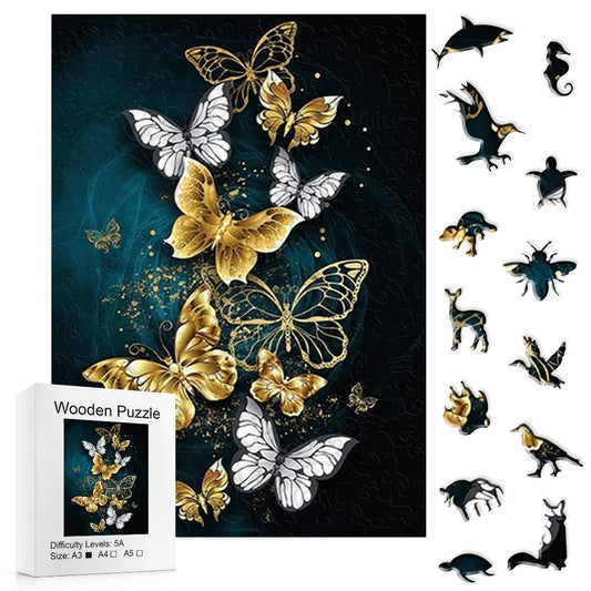 Colorful Butterfly Wooden Puzzle™