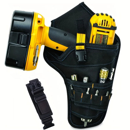 Power Tool Holster Cordless Drill with Metal Clip for Easy Attachment