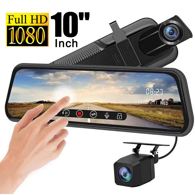 Touch Screen Video Recorder Dash Cam Front and Rear Camera™