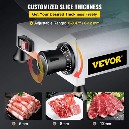 Meat Slicer, 10 in Electric Food Slicer