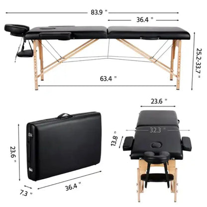 84'' 2 Section Portable Massage Table