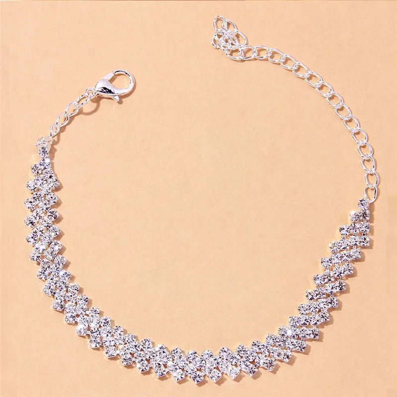 Crystal Cubic Zirconia Women's Anklet Bracelet™