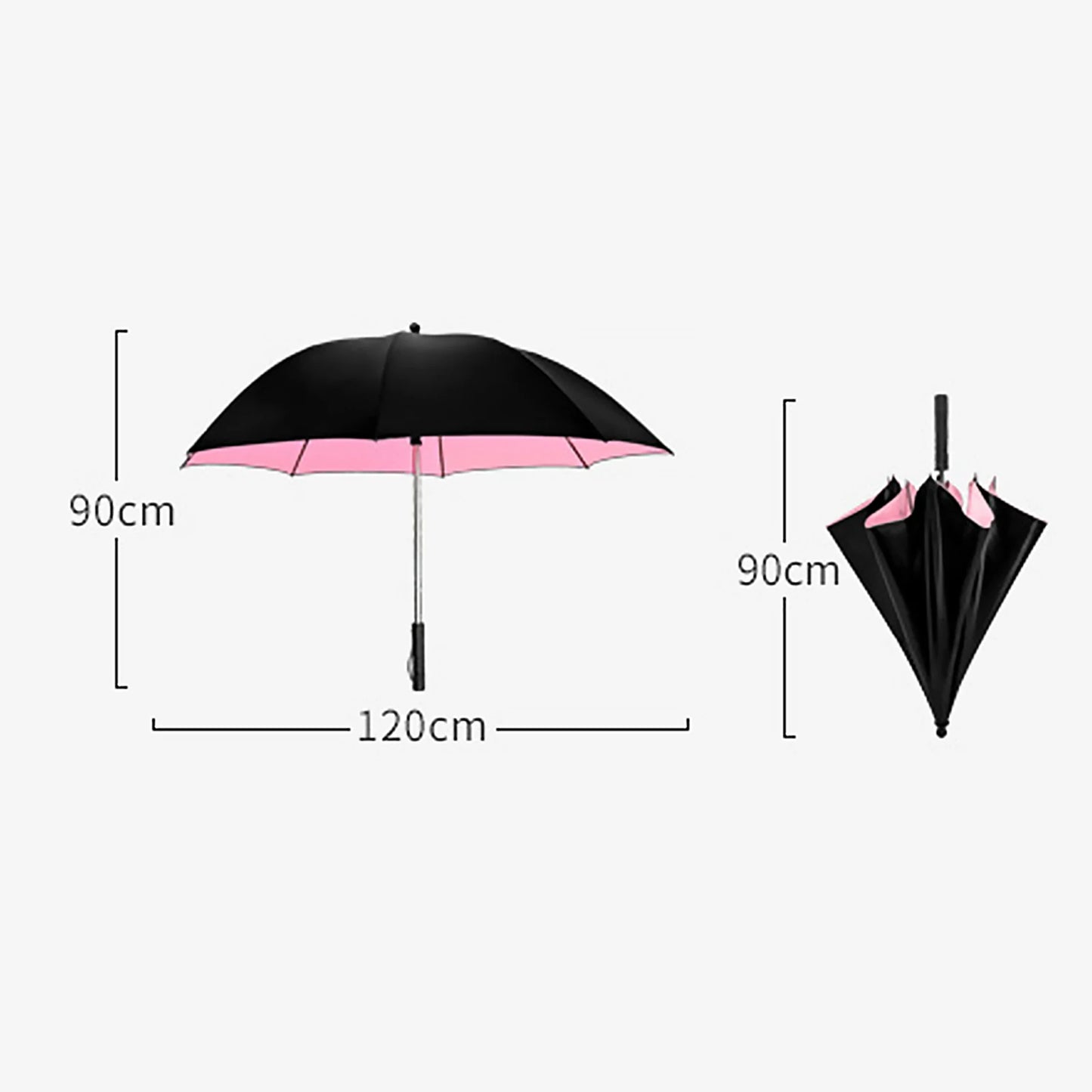 Portable Umbrella with Fan, UV Sun Umbrella, Safety Isolation Mesh, Super Wind Power, USB Rechargeable