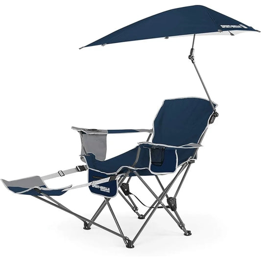 Beach Chair with Adjustable Umbrella