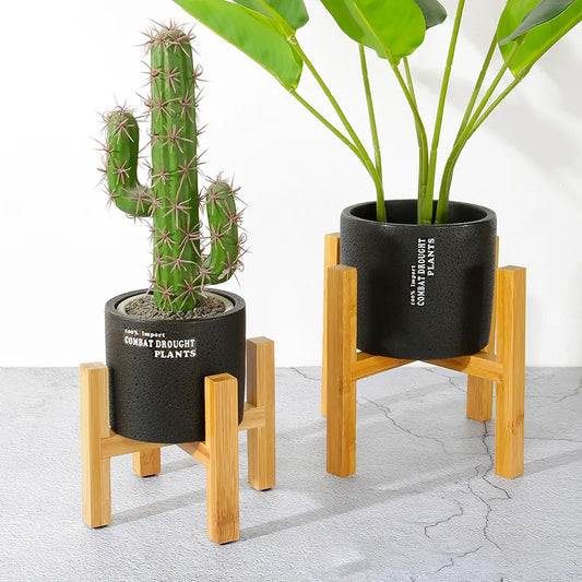 Wooden Four-legged Flower Stand