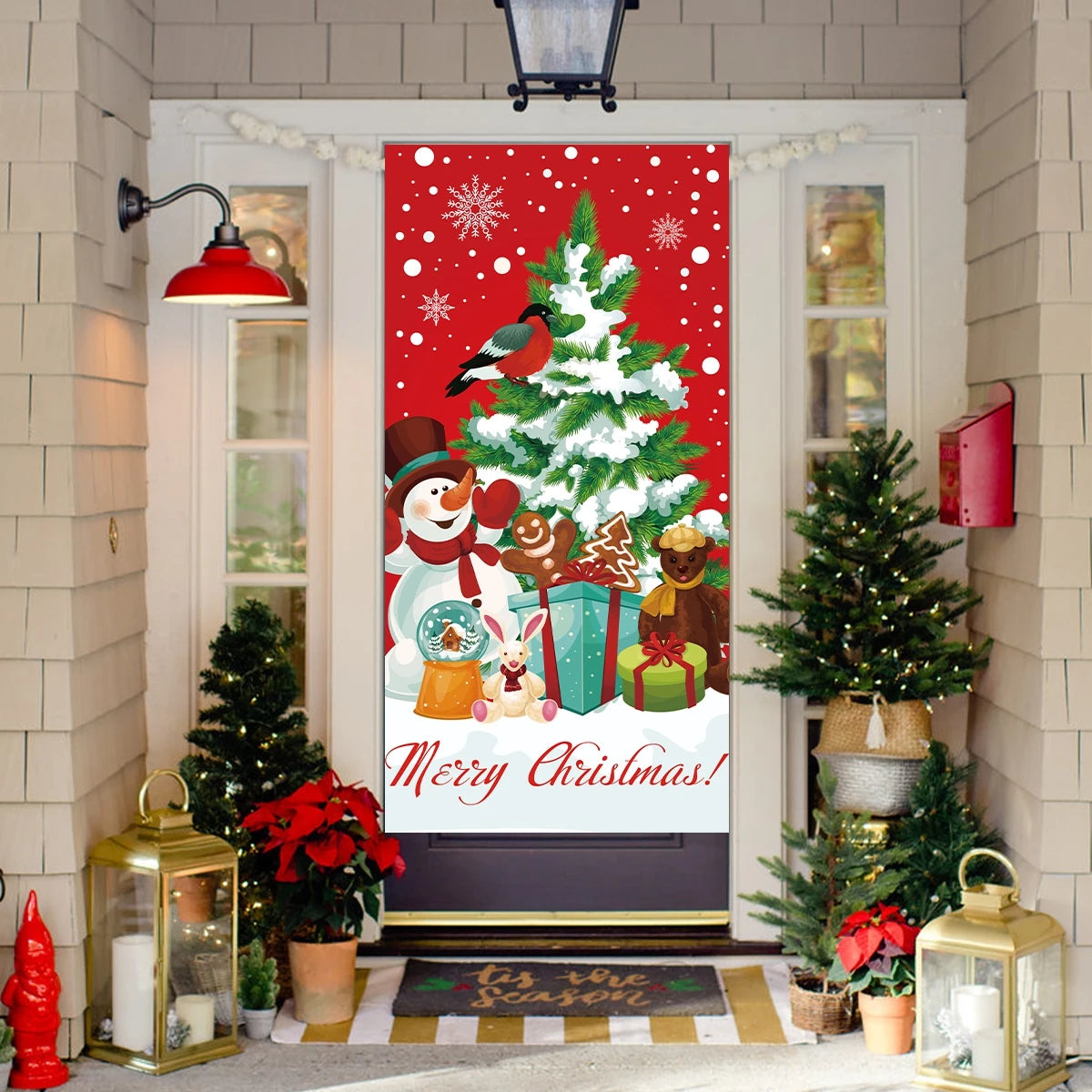 Santa Claus Door Banner Flag Merry Christmas Decorations™