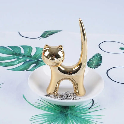 Cats Design Jewelry Dish