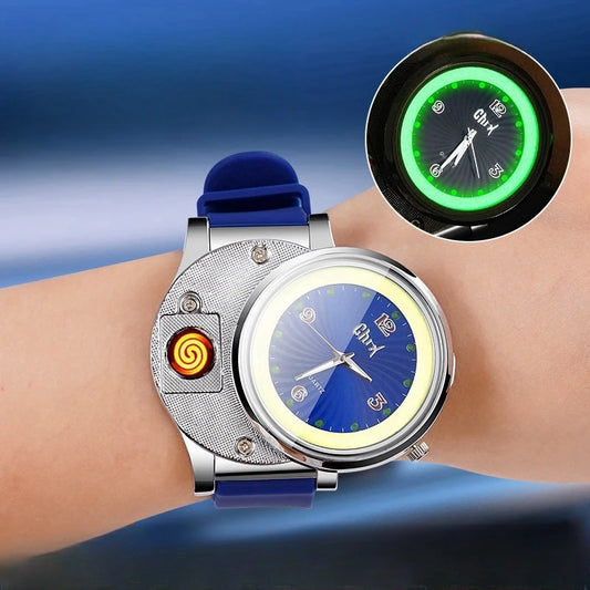 Night Light Wrist Watch Lighter Windproof