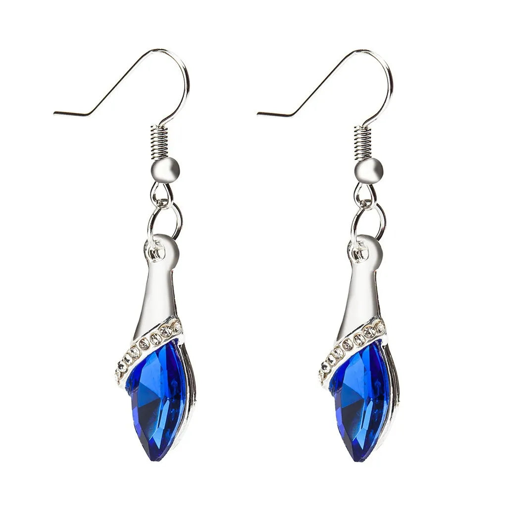 Shiny Water Drop Ear Dangler Earrings