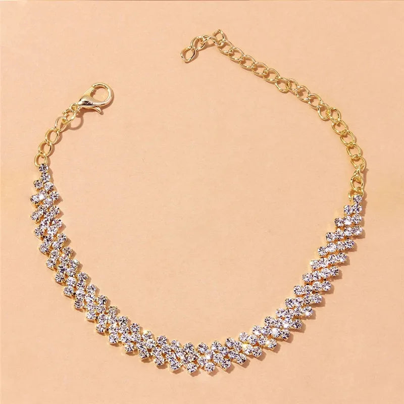 Crystal Cubic Zirconia Women's Anklet Bracelet™