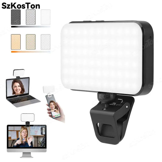 LED Phone Light Portable Photo Light Phone Light for Selfie Zoom Conference Video Makeup Live Stream