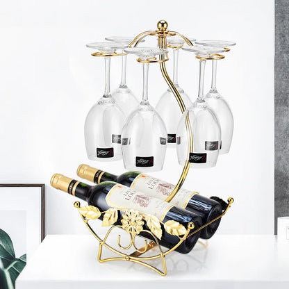 Luxury Style Golden Wine Rack