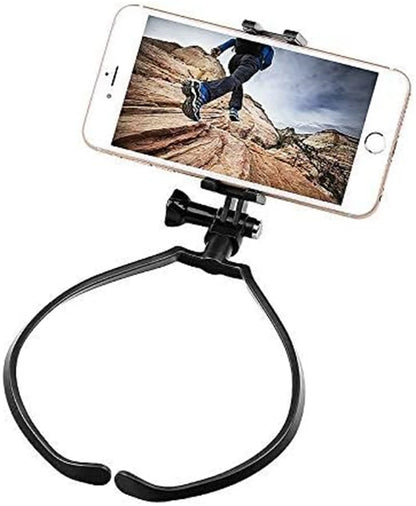 Hands Free Wearable Neck Holder Lazy Phone Stand  Hanging Mount for Iphone 15Promax Samsung Gopro Dock Station Bracket