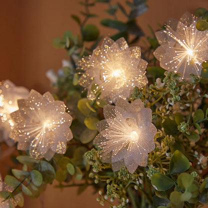 GlowVista™ - Fairy Light Artificial Flowers Decor