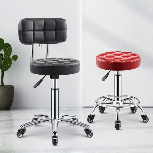 Stylish Swivel Chair with Lifting Pulley and Backrest
