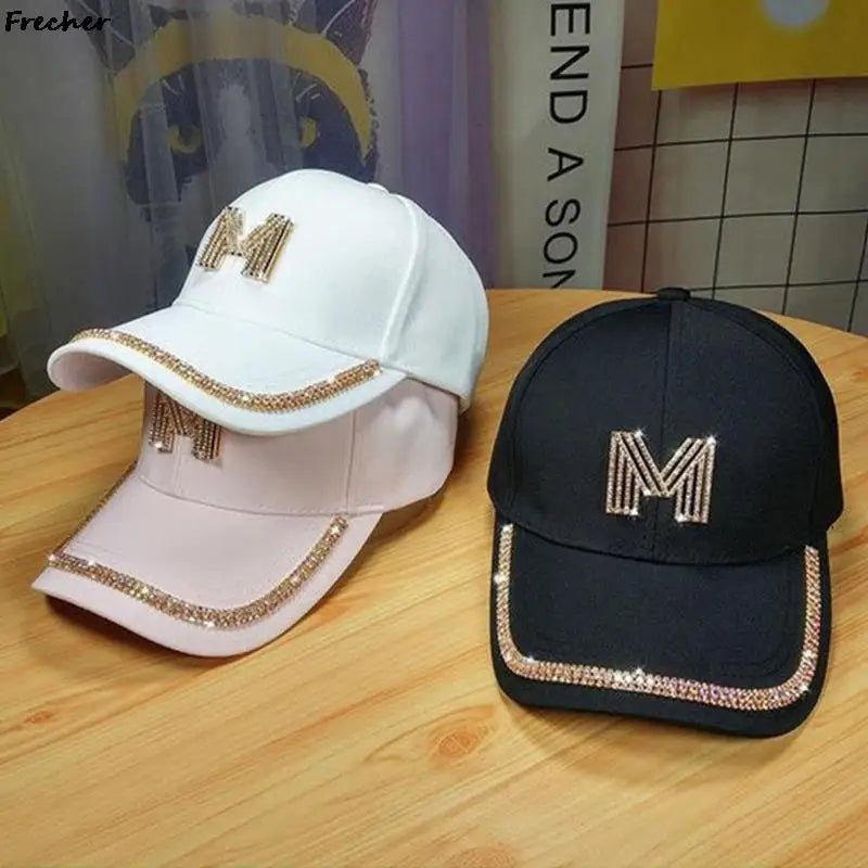 Gold Sequins Hip Hop Caps Women Club Party Baseball Cap Diamond Hats