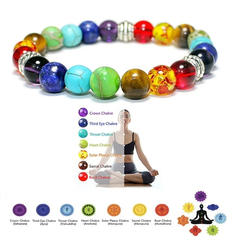 Classic 7 Chakra Beads Bracelet