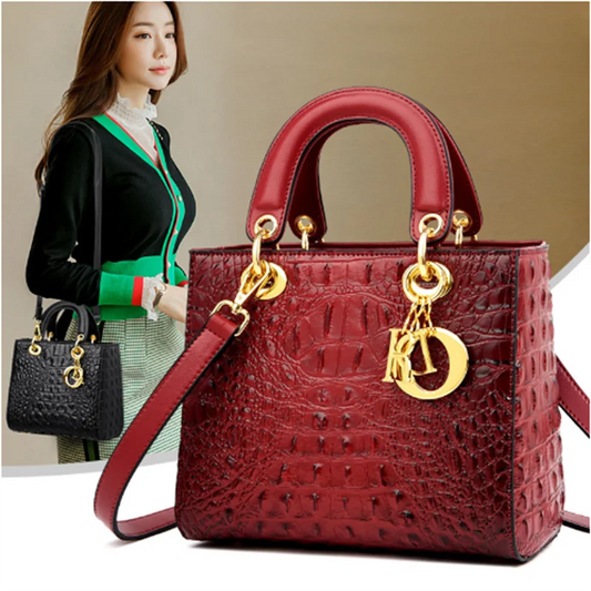 High Quality Luxury Brand Designer Leather Shoulder Bag for Women Hand Bag Crocodile Totes Purses