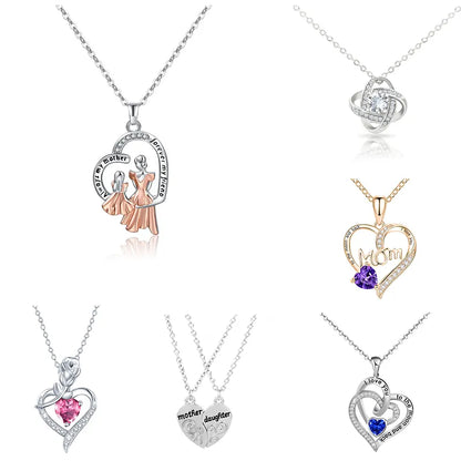 Women Eternal Rose Gift Box /w Heart Necklace